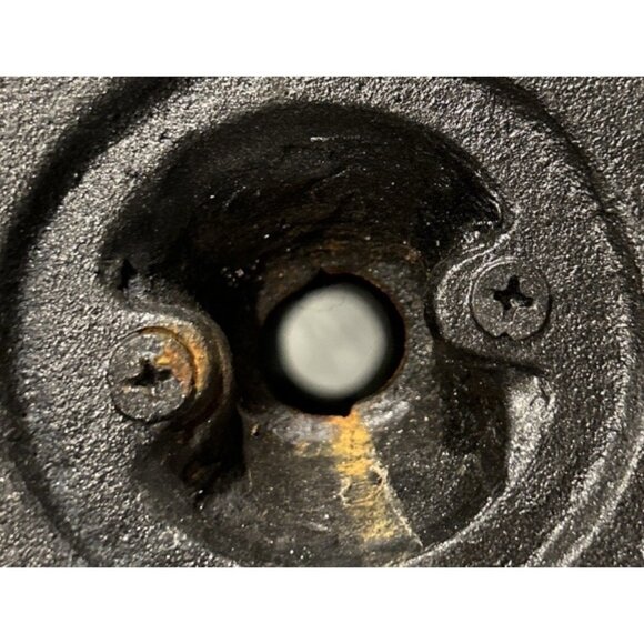 Vintage Cast Iron Candle Stick Holder Colonial Goth Scrooge Chamber Taper 8” - Picture 3 of 5